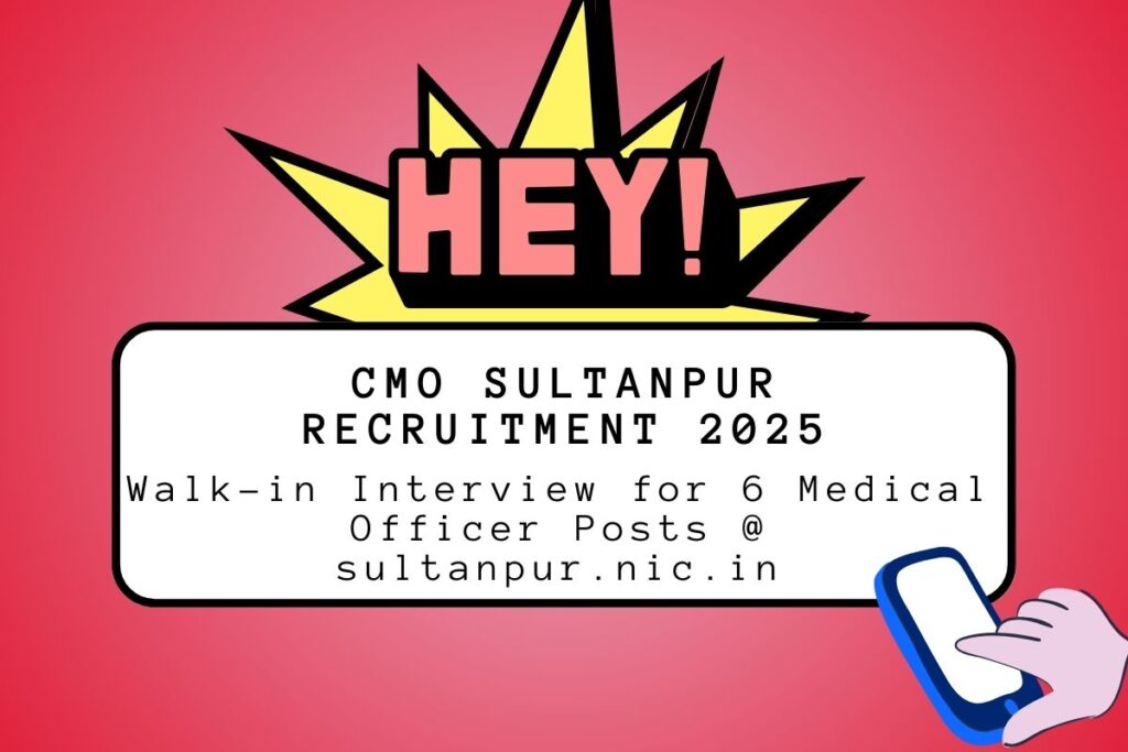 CMO Sultanpur Recruitment 2025